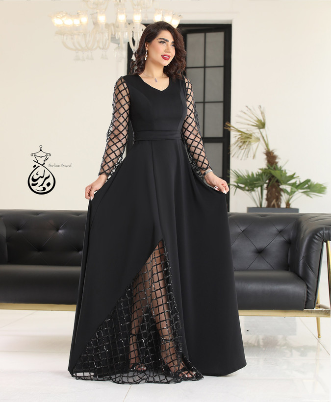 پیراهن ماکسی مجلسی مدل ماهلین