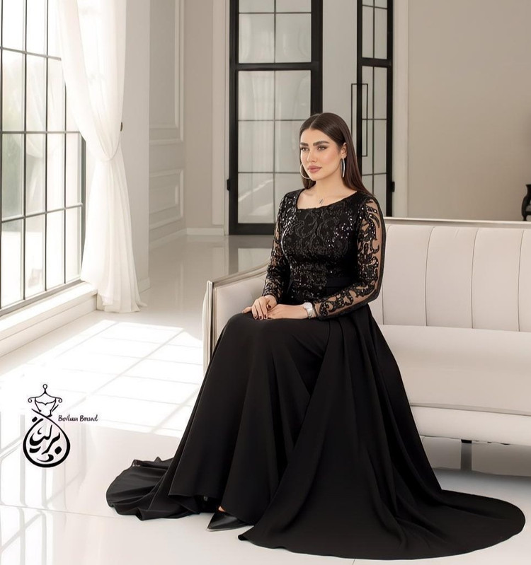 پیراهن ماکسی مجلسی مدل السا