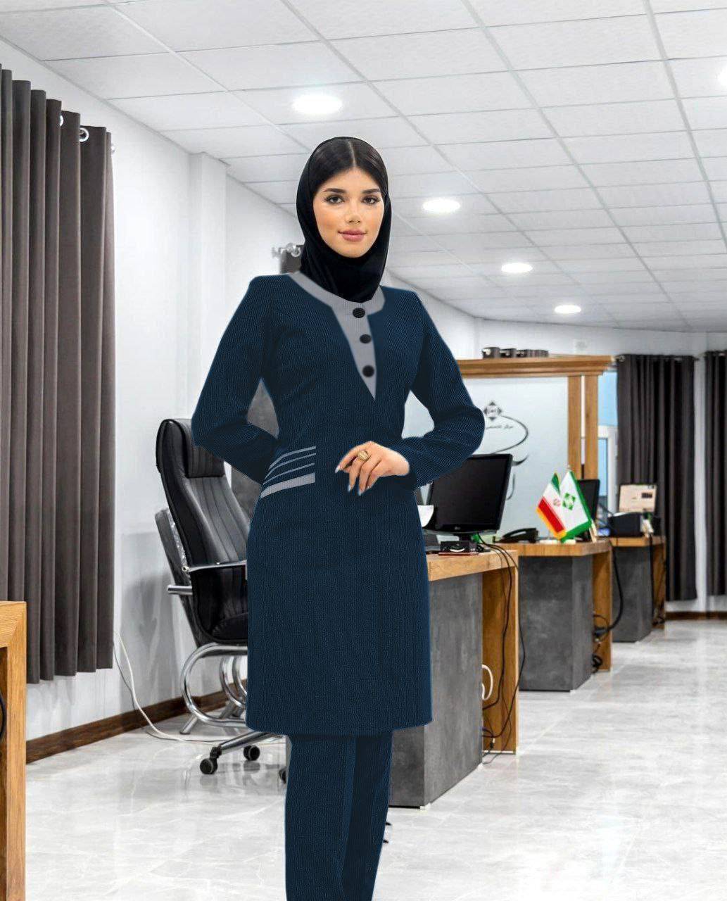 ست مانتو شلوار اداری مدل حورا