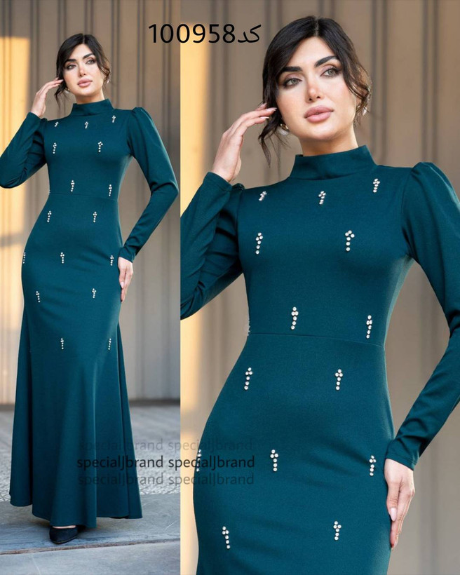 پیراهن ماکسی مجلسی مدل نشمین