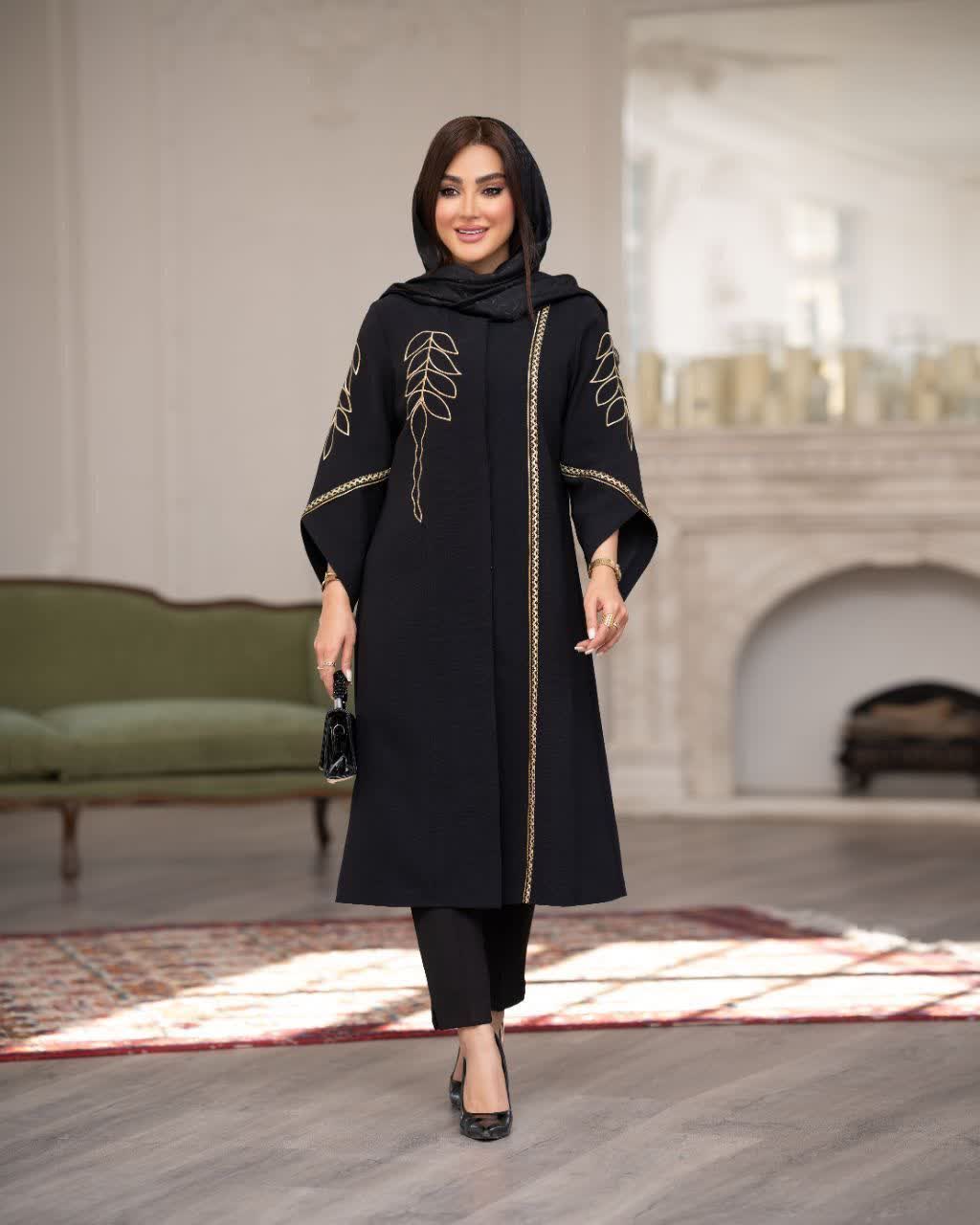 مانتو گلدوزی شده قواره دار