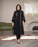 مانتو گلدوزی شده قواره دار