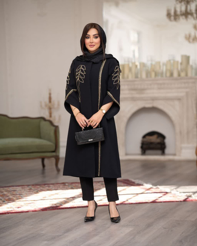 مانتو گلدوزی شده قواره دار