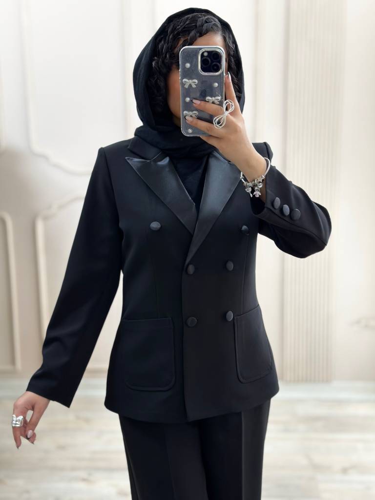 کت و شلوار ساتن مدل سایدا