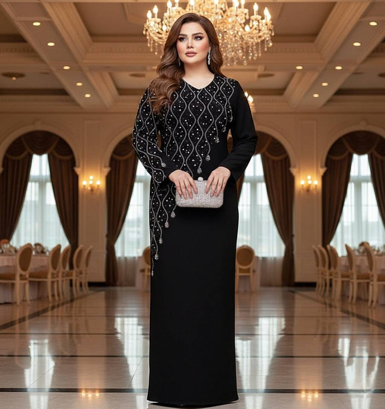 پیراهن ماکسی مجلسی مدل تندیس