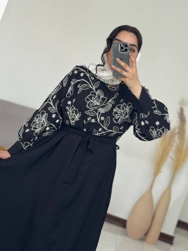پیراهن بلند سوزندوزی