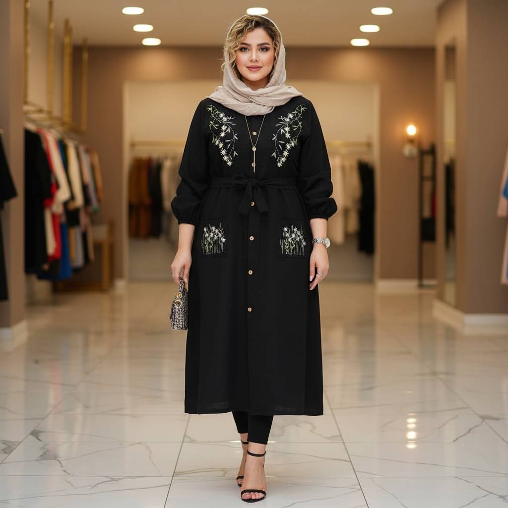 مانتو گلدوزی نهال