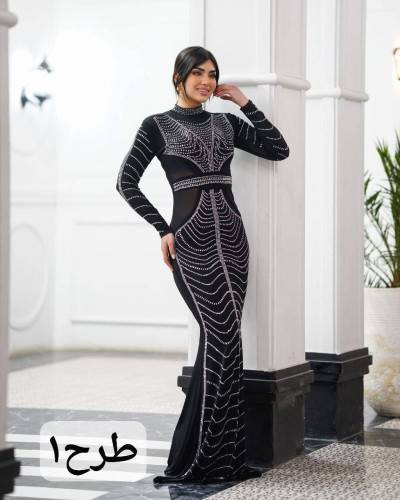 پیراهن ماکسی مجلسی بغل اور مدل لعیا