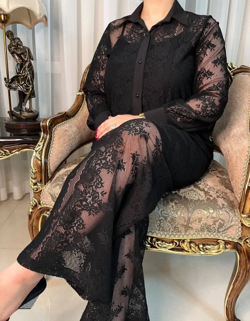 شومیز شلوار مجلسی قواره دار تا سایز ۶۲