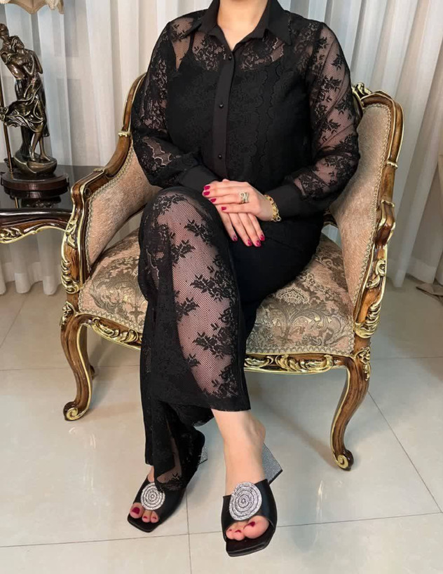 شومیز شلوار مجلسی قواره دار تا سایز ۶۲