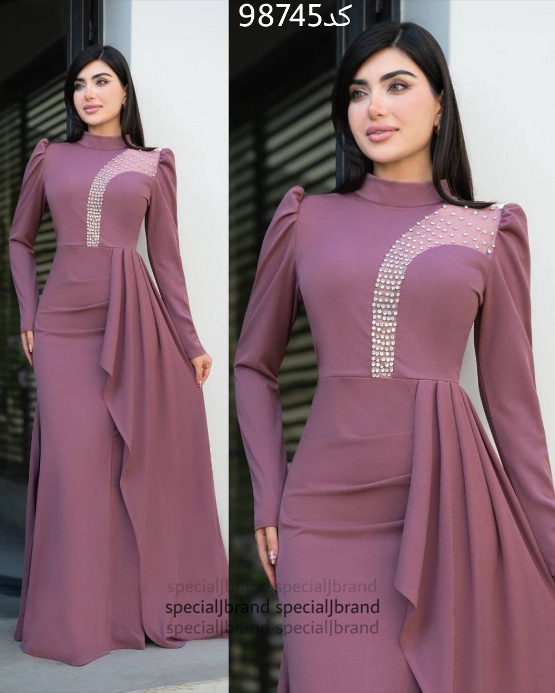 پیراهن ماکسی مجلسی مدل برفین