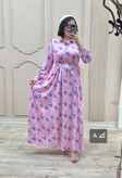پیراهن ماکسی بلند گلدار مدل اریکا