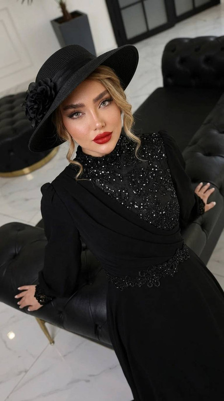پیراهن ماکسی مجلسی مدل رخساره