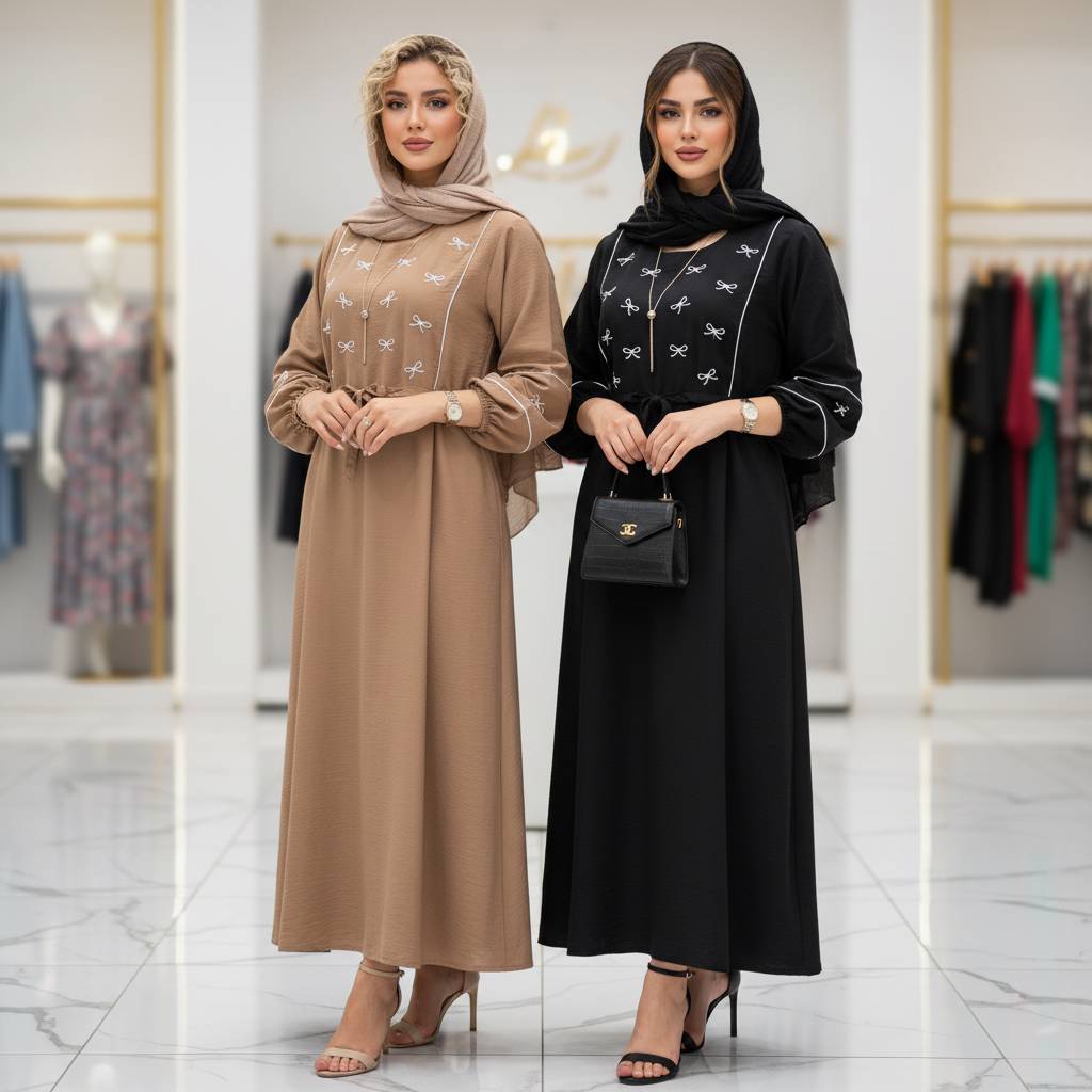 کفتان گلدوزی پاپیونی