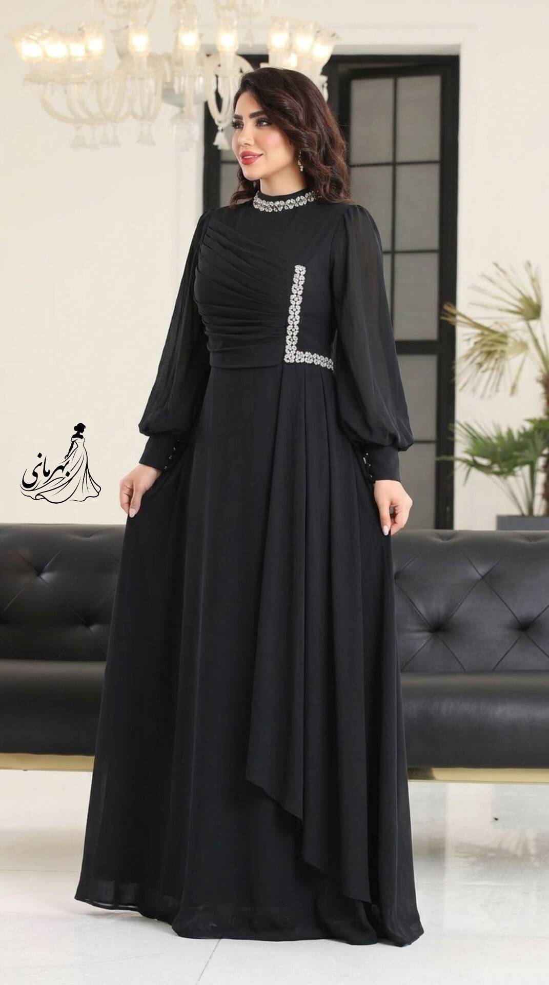 پیراهن ماکسی مجلسی مدل زرین