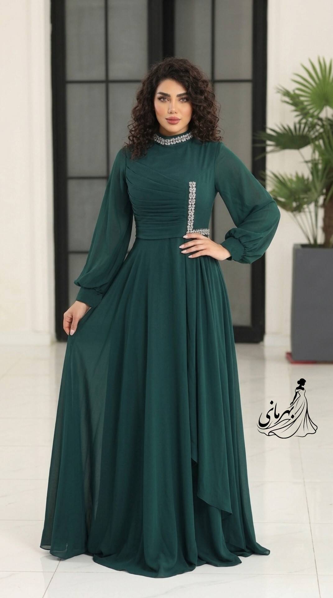 پیراهن ماکسی مجلسی مدل زرین