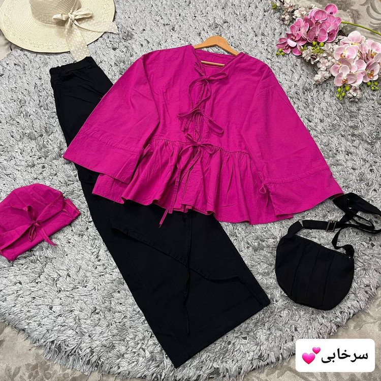 ست کامل شومیز شلوار و کیف و دورگ