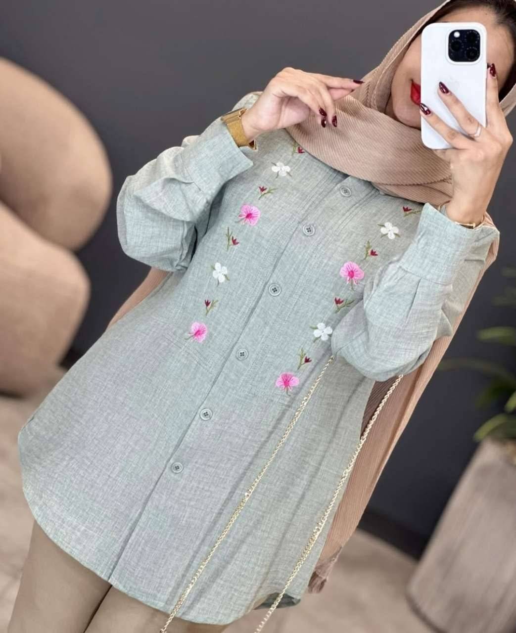 شومیز مانتویی شبدر