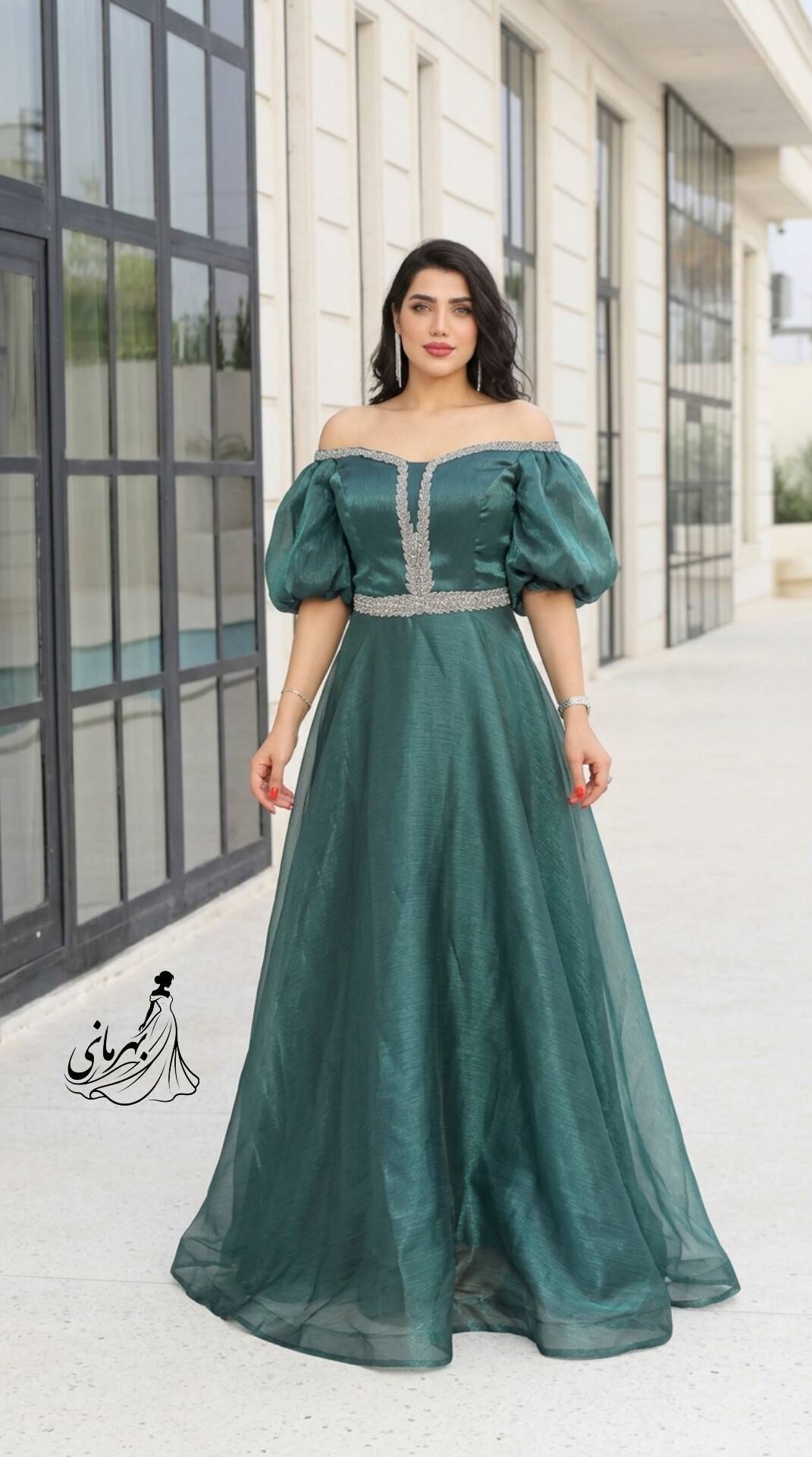 پیراهن ماکسی مجلسی مدل سیندرلا