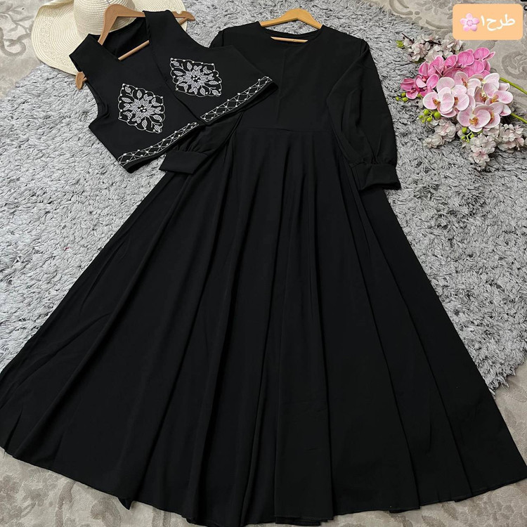 ست دوتیکه ژیله و پیراهن مدل سهیلا