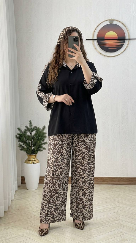 شومیز شلوار پاپیونی