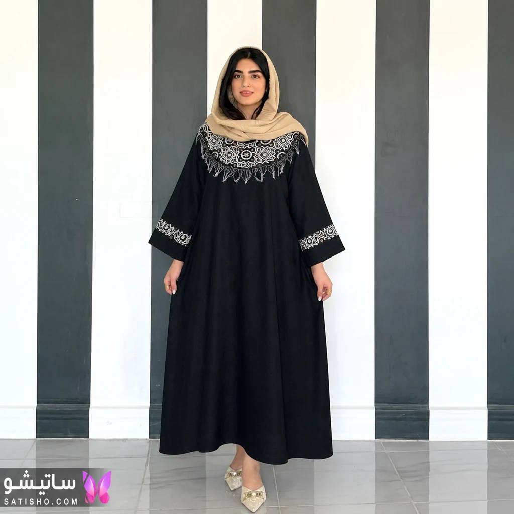 مانتو پیراهنی یقه زنجیری