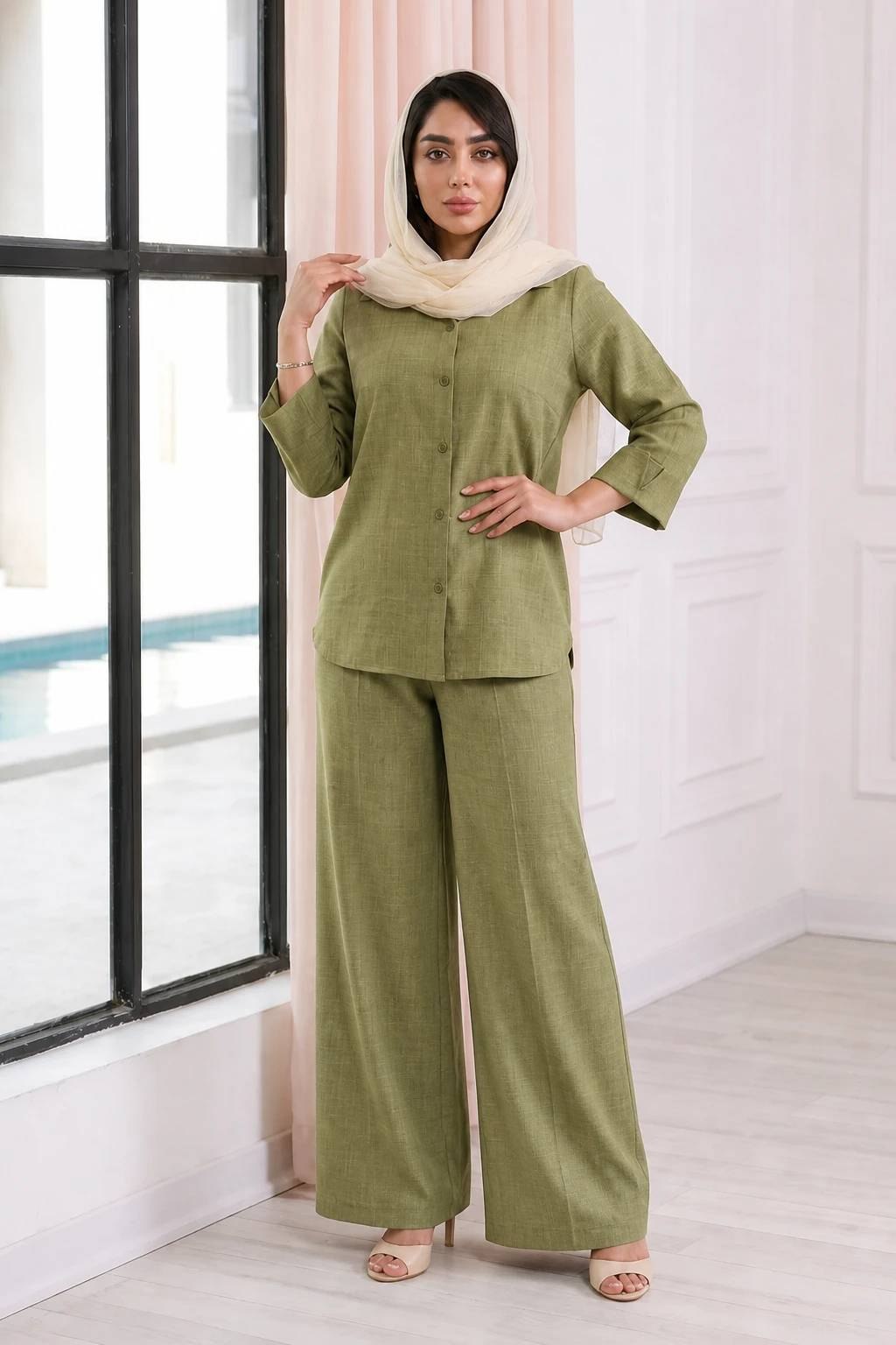 ست شومیز شلوار صنوبر