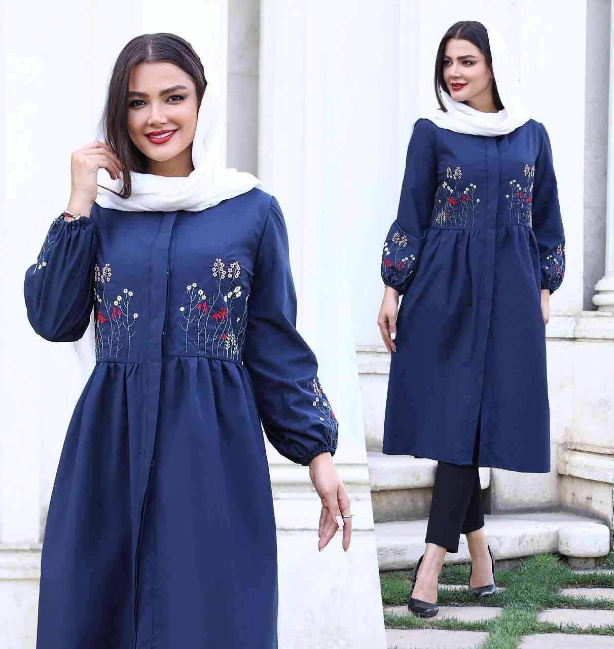 پیراهن گلدوزی شده شانتون مدل گلنار