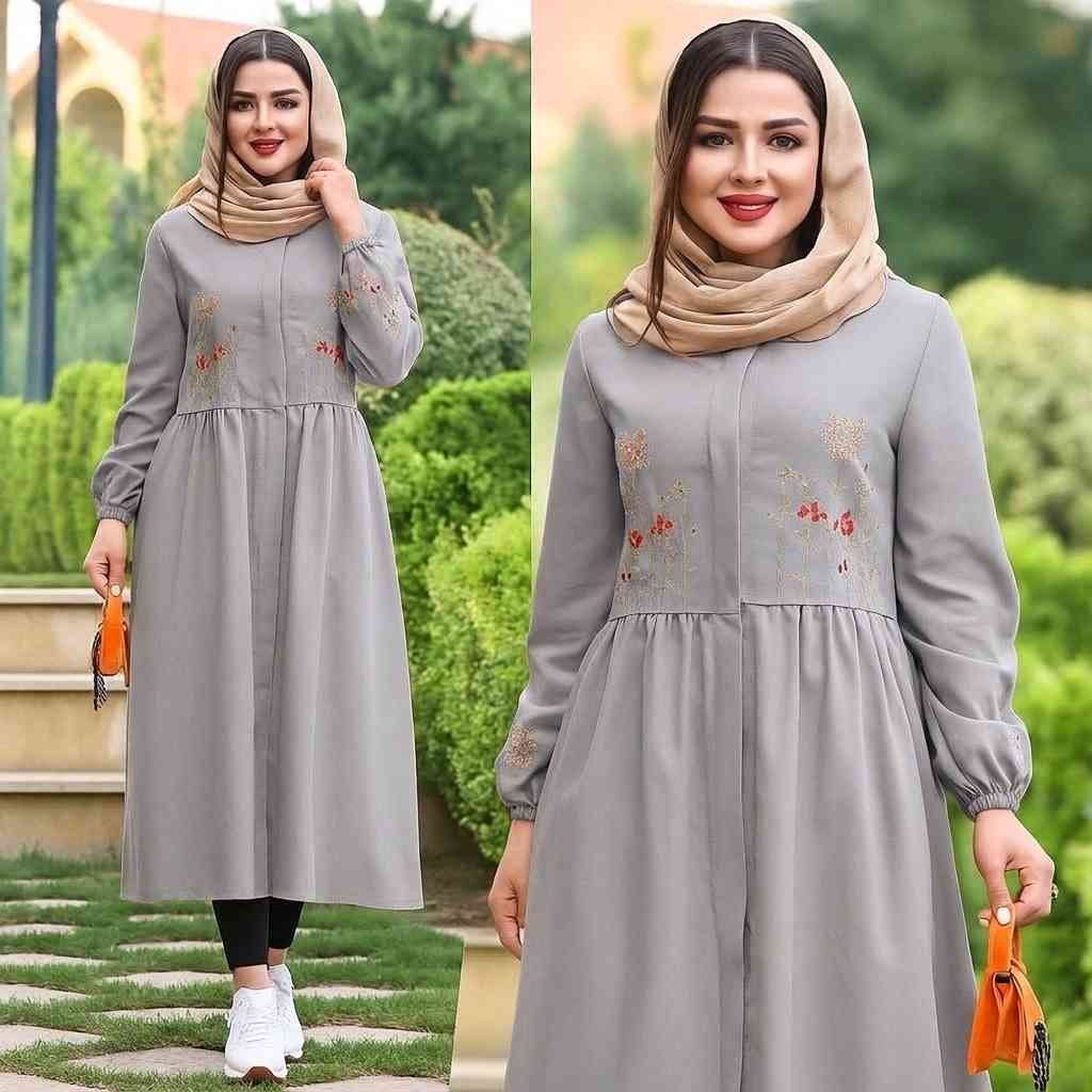 پیراهن گلدوزی شده شانتون مدل گلنار