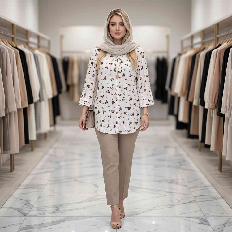 شومیز مانتویی دنیز