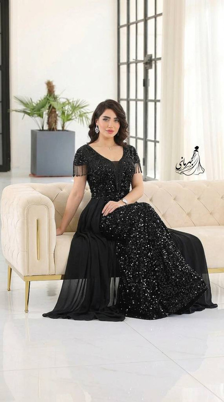 پیراهن ماکسی مجلسی مدل تابان قواره دار تا۵۸