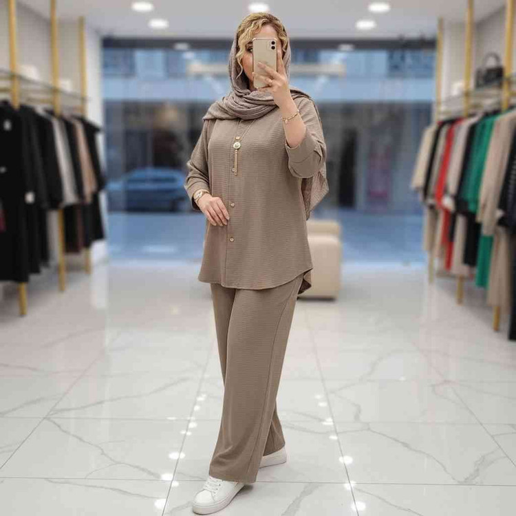 مانتوشلوار مراکشی بسکوییتی جیران