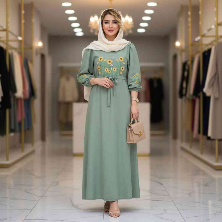 کفتان بابوس گلدوزی شده مدل اروشا