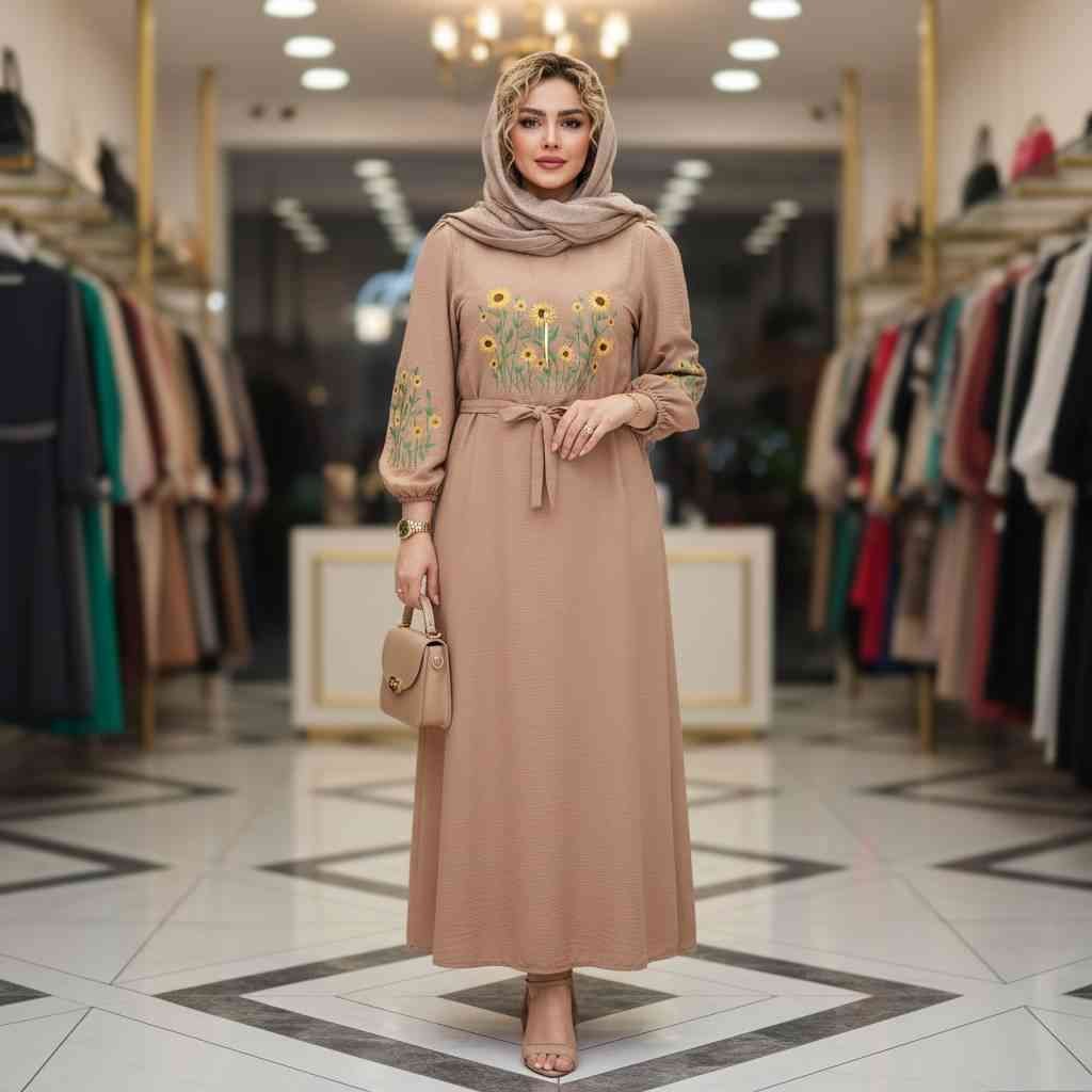کفتان بابوس گلدوزی شده مدل اروشا