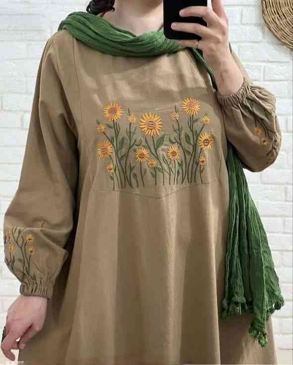 کفتان بابوس گلدوزی شده مدل اروشا