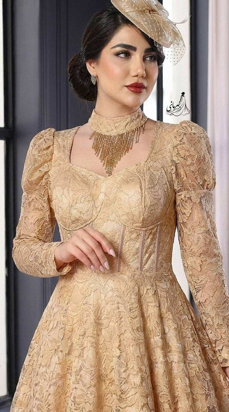 پیراهن ماکسی مجلسی مدل پرتو