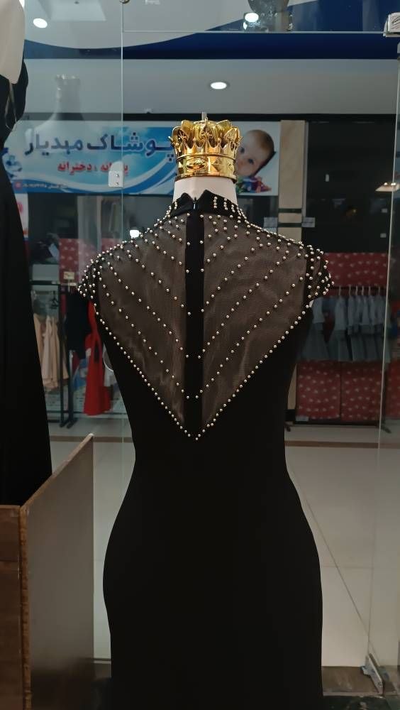 پیراهن ماکسی مجلسی مدل مروارید