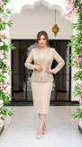 کد سارافون مجلسی نگیندار کرپ مازراتی مدل هدیه تا سایز ۵۴