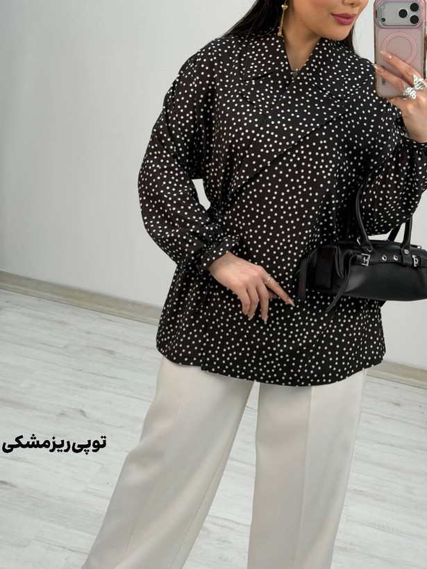 شومیز یقه انگلیسی مدل شادی