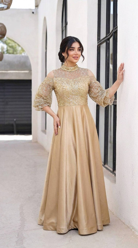 پیراهن ماکسی مجلسی مدل پروانه