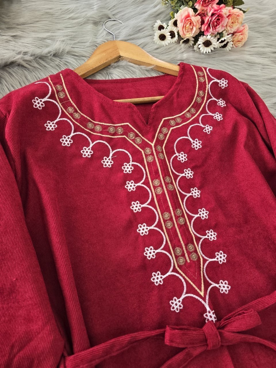 تونیک و شلوار پاییزه مخمل مدل شرمین
