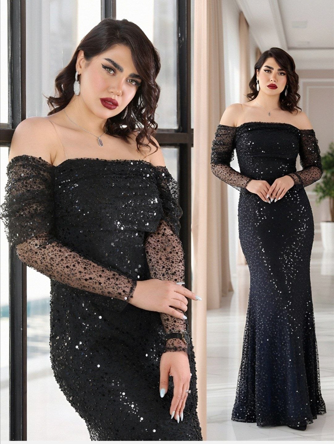 پیراهن ماکسی مجلسی مدل ماریا