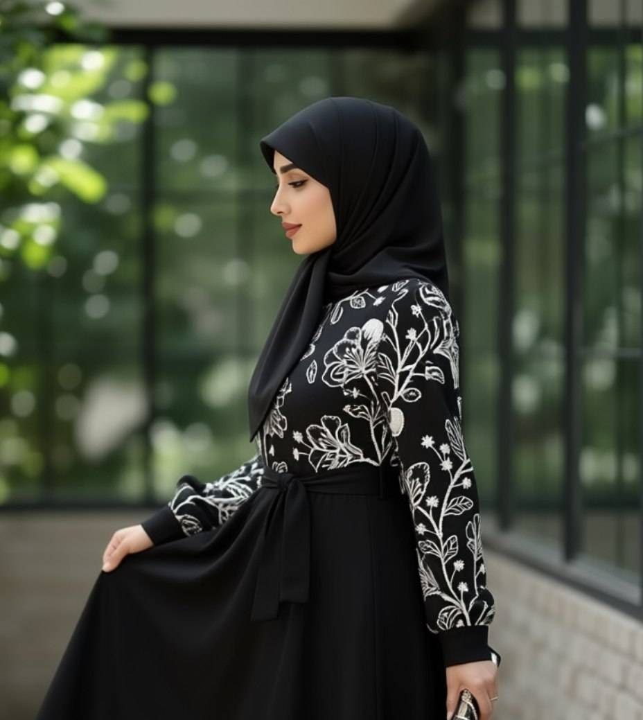 پیراهن بلند سوزندوزی