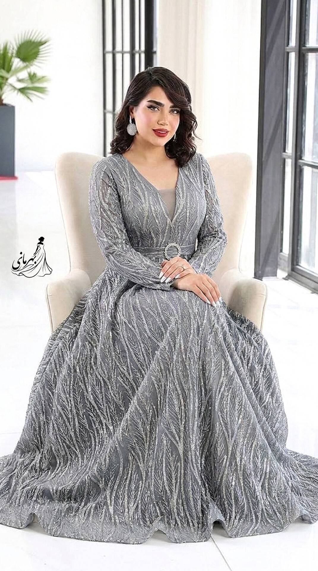 پیراهن ماکسی مجلسی مدل پریزاد