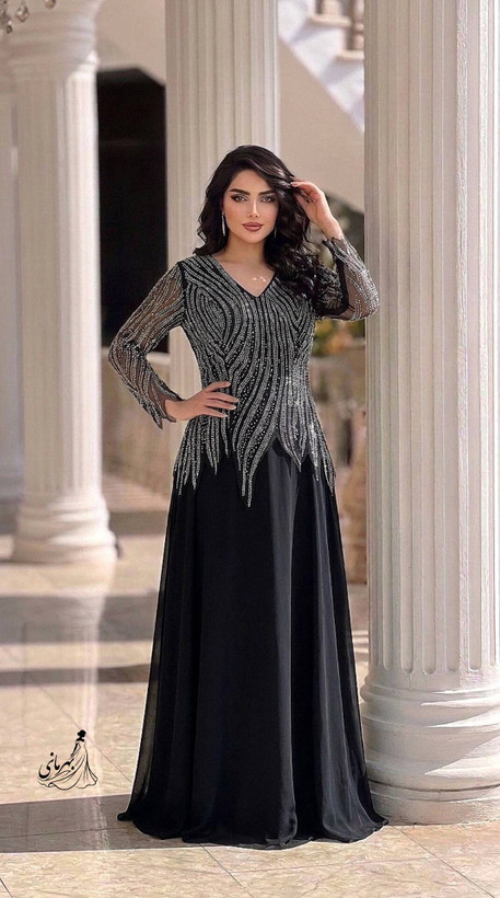 پیراهن ماکسی مجلسی سایزبزرگ مدل دلبر